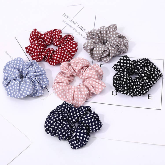 Beautiful Spot Pattern Scrunchies