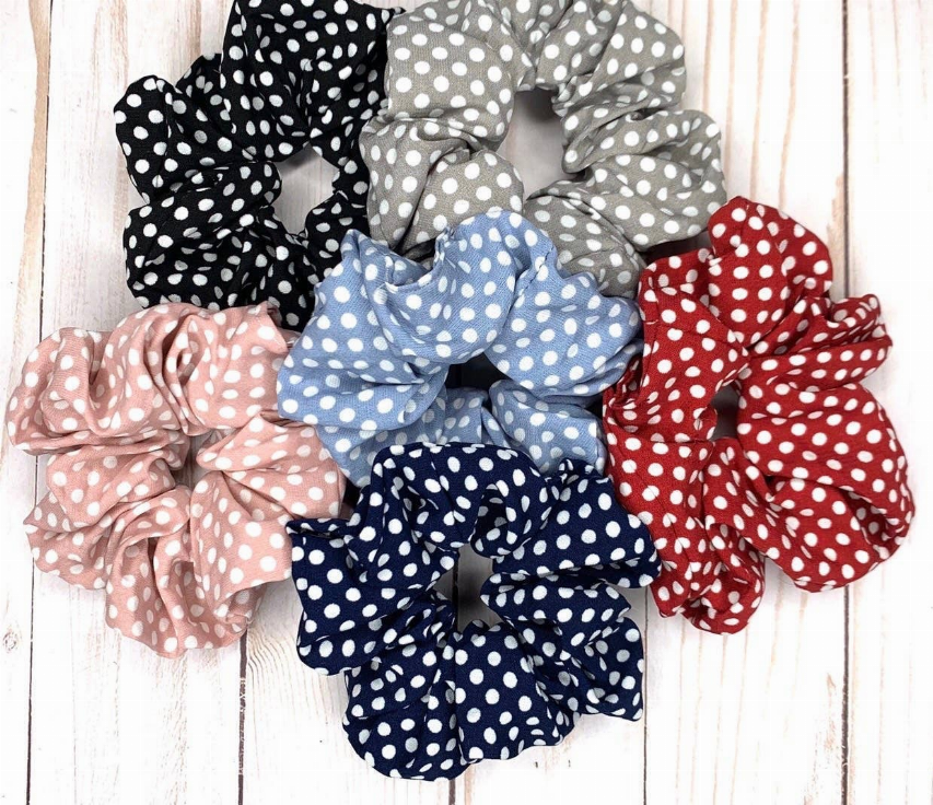 Beautiful Spot Pattern Scrunchies