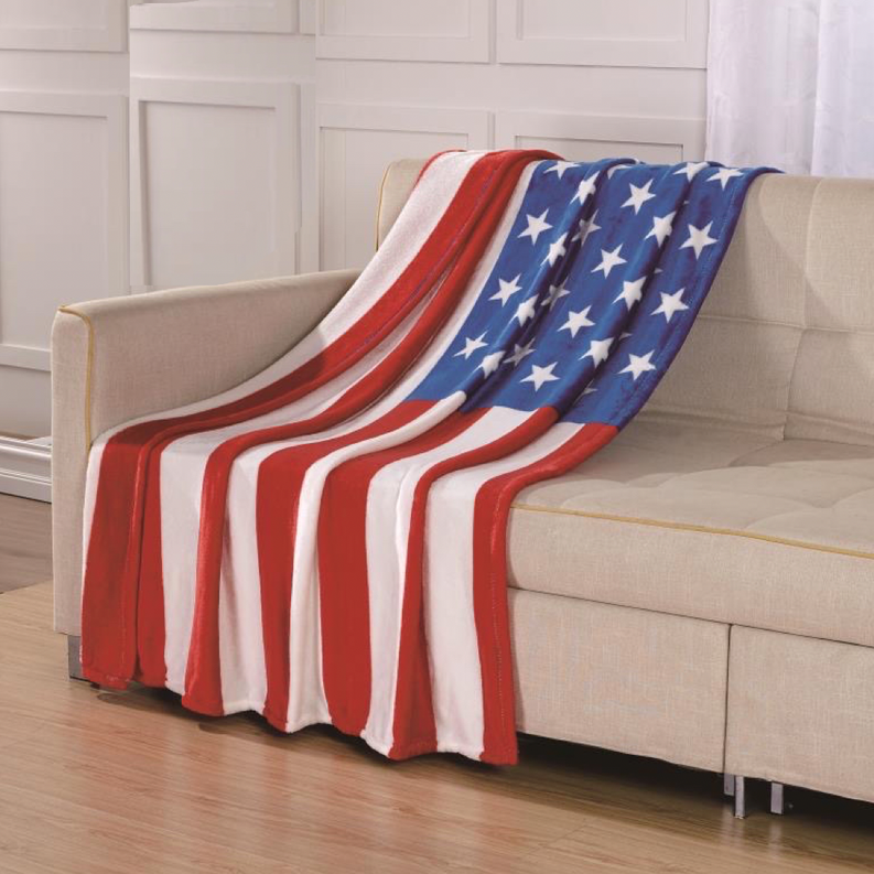 American Flag USA Ultra Lush Oversized Throw Blanket