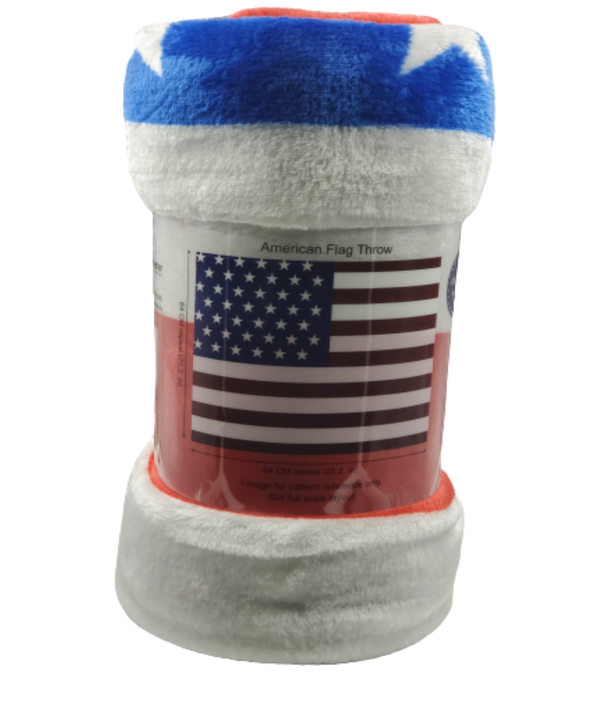 American Flag USA Ultra Lush Oversized Throw Blanket