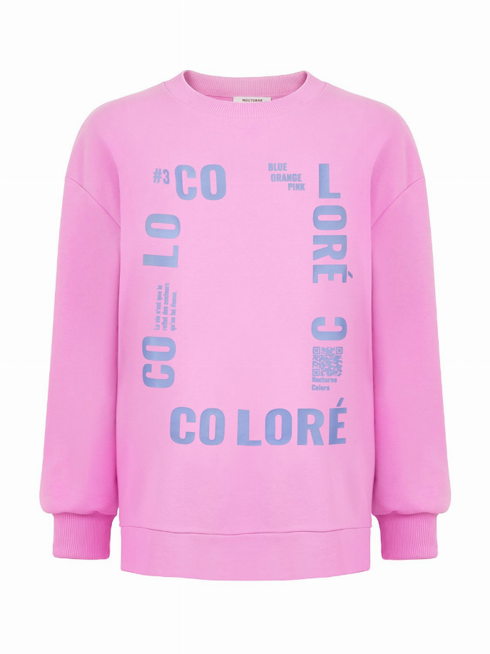 Text Oversized Sweatshirt