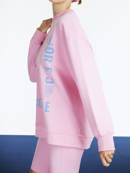 Text Oversized Sweatshirt