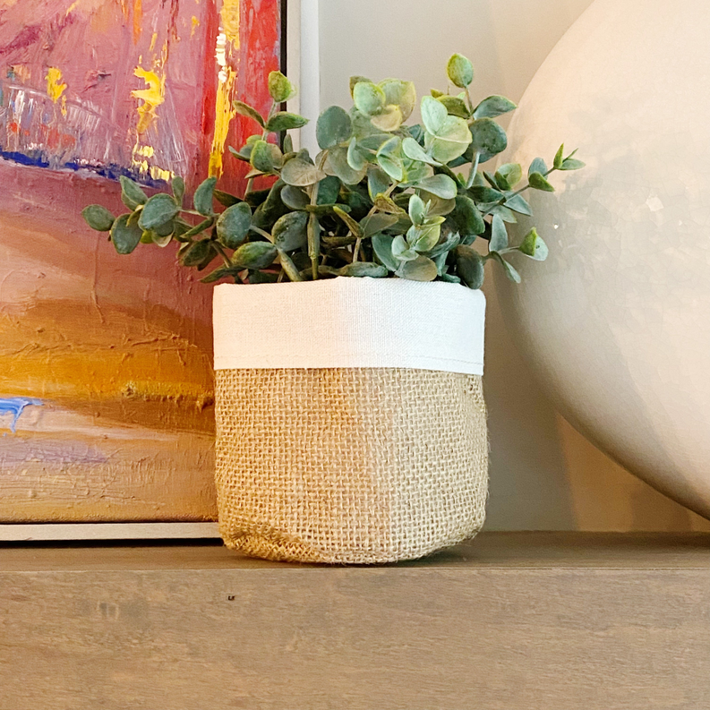 Burlap Canvas Plant Cover