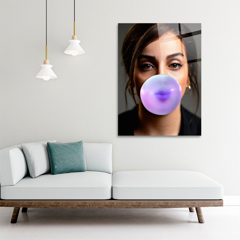 Business Women Glass Wall Art