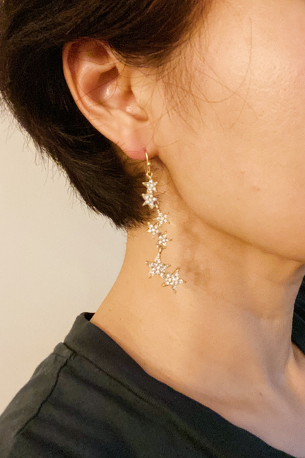 Line Dancing Star Earrings