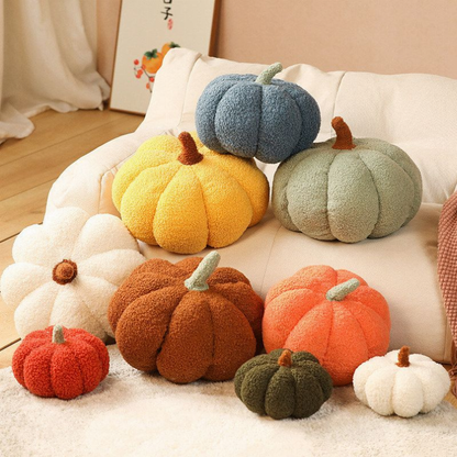 Pumpkin Fall Boucle Pillows, Full Pillow