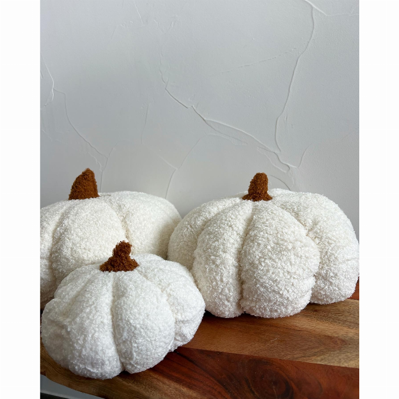 Pumpkin Fall Boucle Pillows, Full Pillow