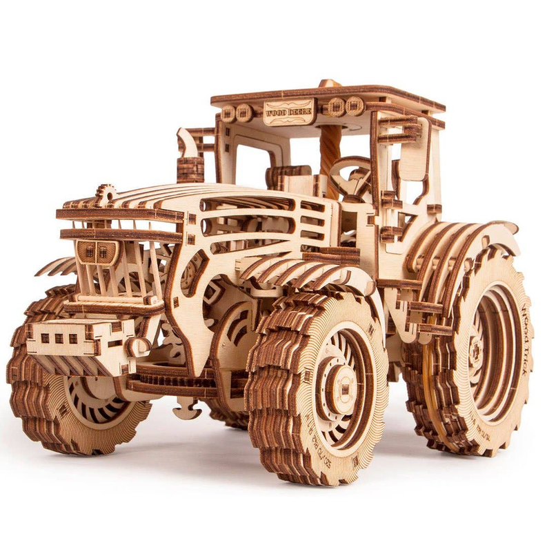 Wood Trick Tractor Wooden 3D Mechanical Model Kit