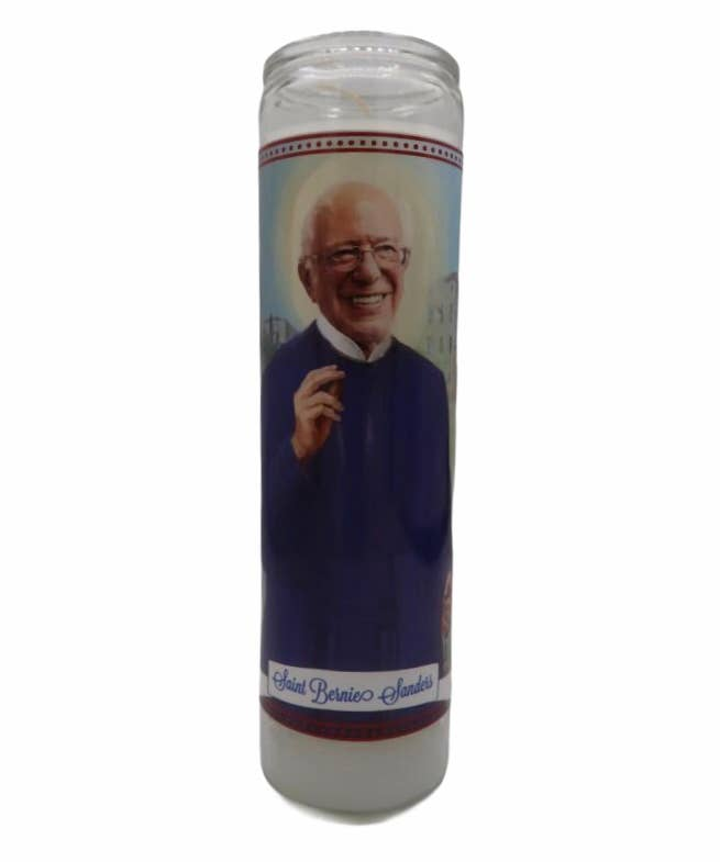 Bernie Sanders Devotional Prayer Saint Candle