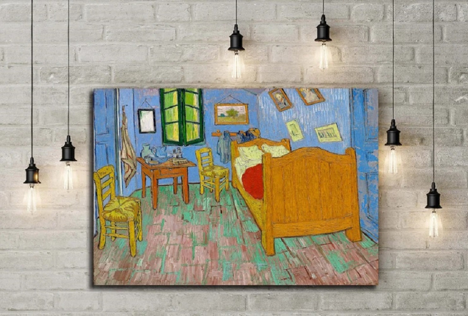 The Bedroom at Arles Canvas Prints Wall Art of Van Gogh Famous Oil Paintings Reproduction