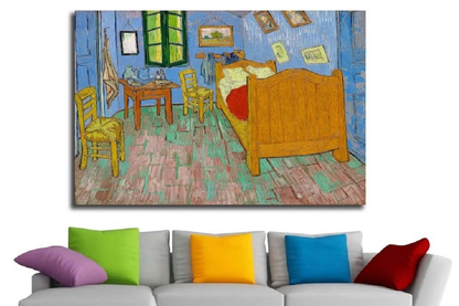 The Bedroom at Arles Canvas Prints Wall Art of Van Gogh Famous Oil Paintings Reproduction