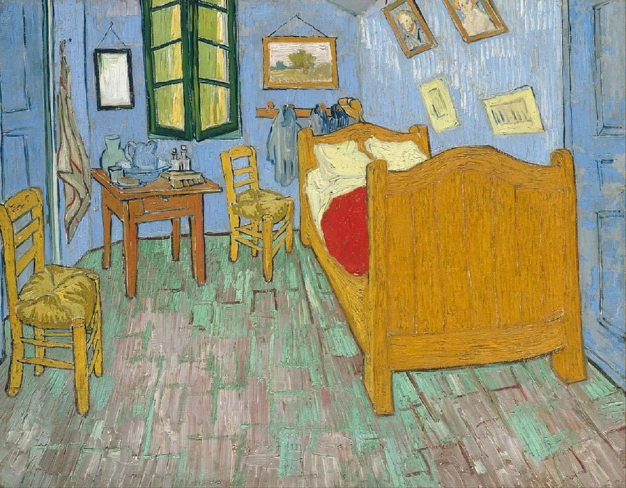 The Bedroom at Arles Canvas Prints Wall Art of Van Gogh Famous Oil Paintings Reproduction