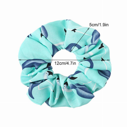 Beautiful Flamingo Pattern Scrunchies