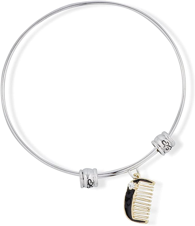 Hair Stylist Fancy Charm Bangle