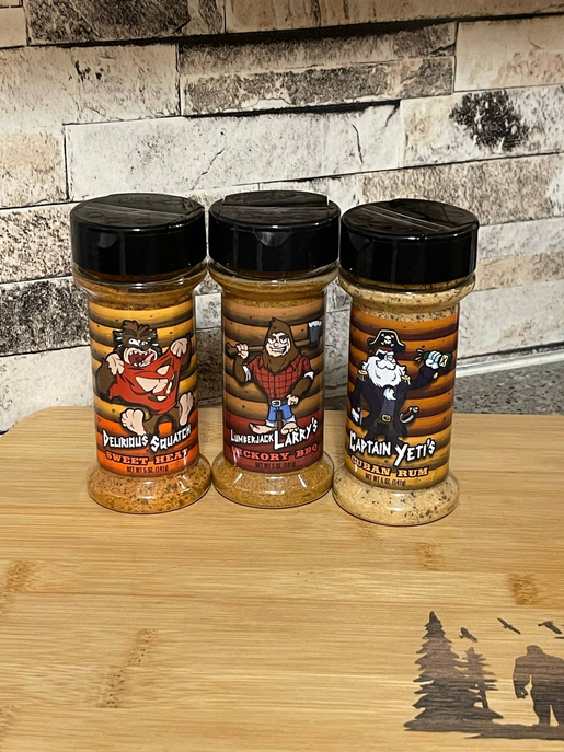 Squatchin' Country set of gourmet seasoning