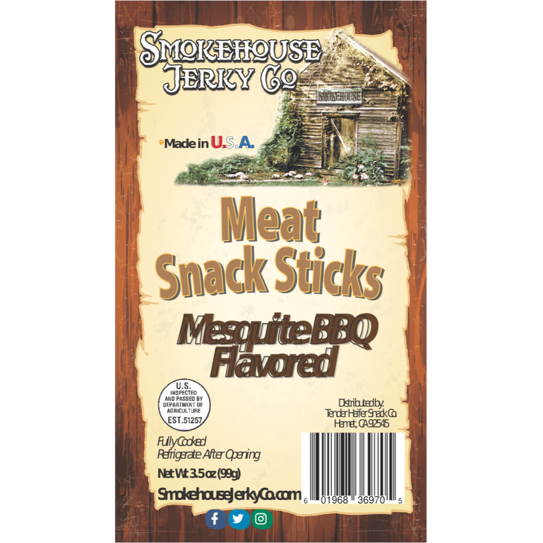 Mesquite BBQ Flavored Meat Snack Stick