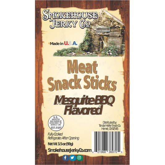 Mesquite BBQ Flavored Meat Snack Stick