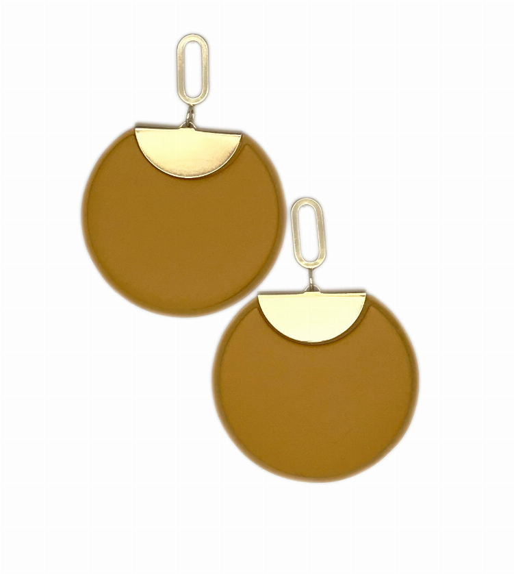 Oversized Disc Earrings