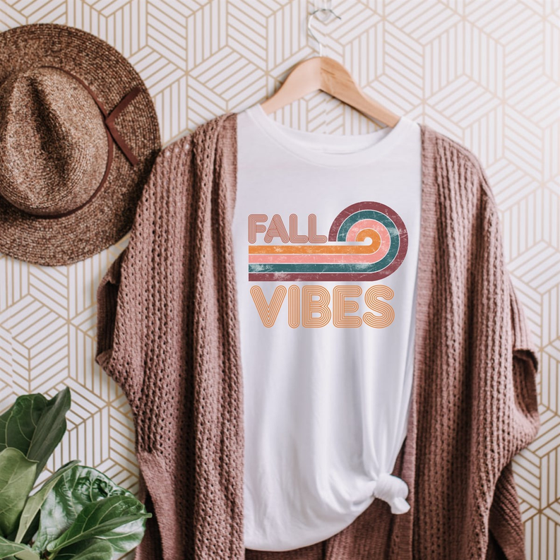 Women's Retro Fall Vibes T-Shirt