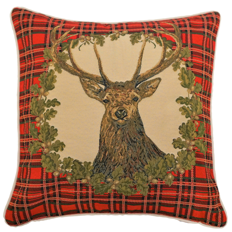 Tapestry Cushion Bag - Panel-Stag Pillowcase/Cushion Cover