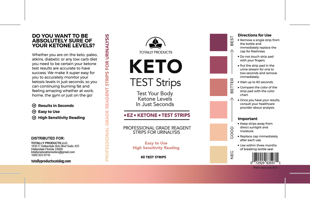 Totally Products Ketone Test Strips