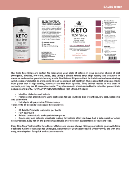 Totally Products Ketone Test Strips