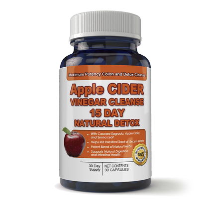 Apple Cider Vinegar Cleanse Natural Detox and Weight Loss (30 Capsules)