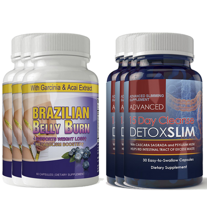 Brazilian Belly Burn and 15-day Detox Combo Pack