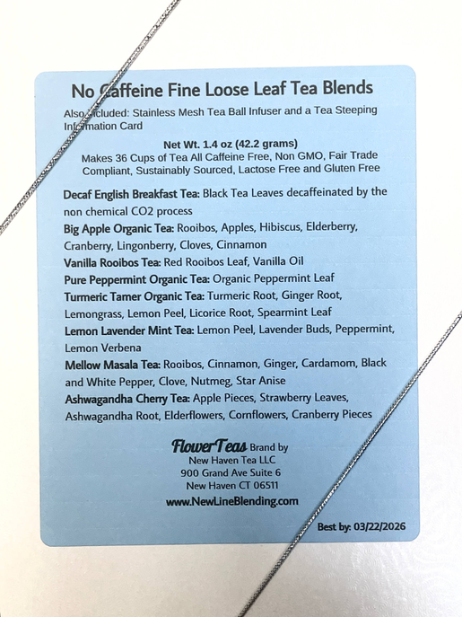 8 Assorted Blends Test Tube Tea Sampler Gift Box