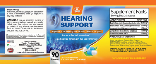 Totally Products Advanced Hearing Support  (90 capsules)