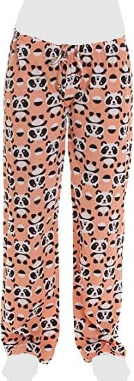 Women's Cozy Pajama Set Cute Panda Pants and Cotton Soft Heart T shirt by Just Love