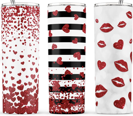 34 oz Stainless Steel Tumbler - Valentine