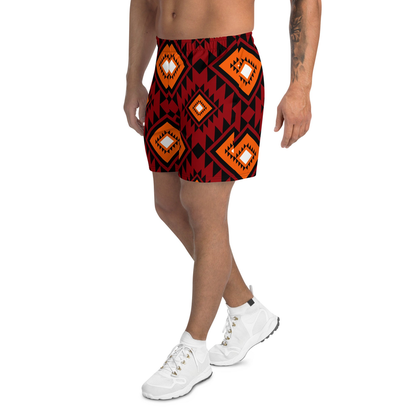 Brown African Print Men's Shorts