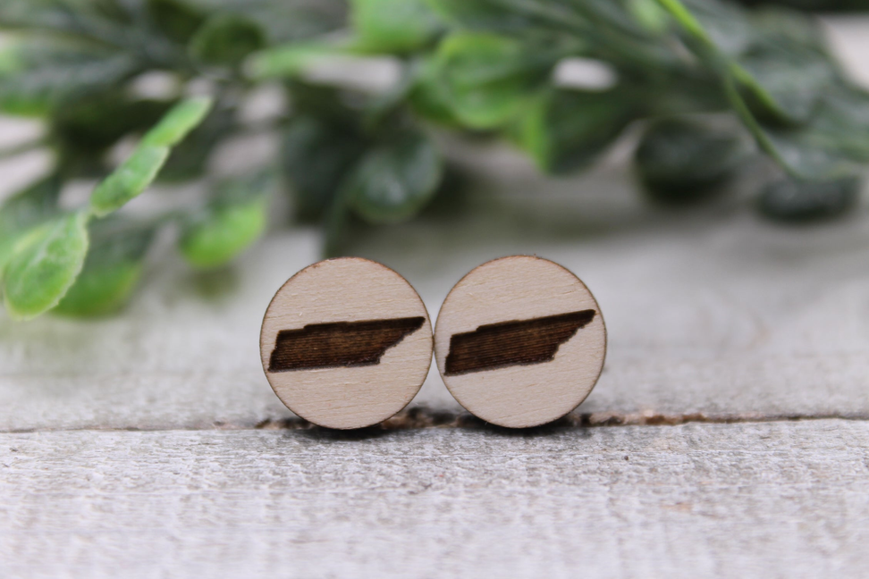 Tennessee || Stud Earrings || Hypoallergenic