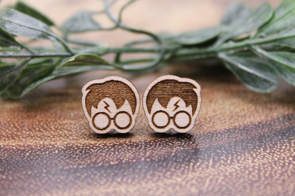 Wizard Harry || Stud Earrings || Hypoallergenic