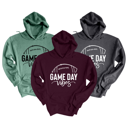 Pink Box Football Game Day Vibes Cotton Blend Sweater Hoodies