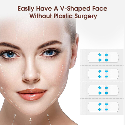 80Pcs Face Lifting Sticker Invisible Tape Firming Chin Fade Fine Lines V-shaped