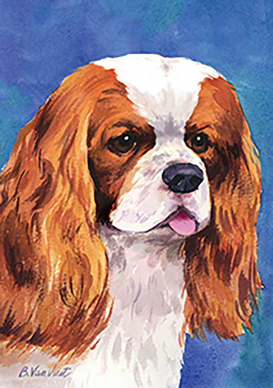 Cavalier King Charles Blenheim - Best of Breed Outdoor Portrait Flag