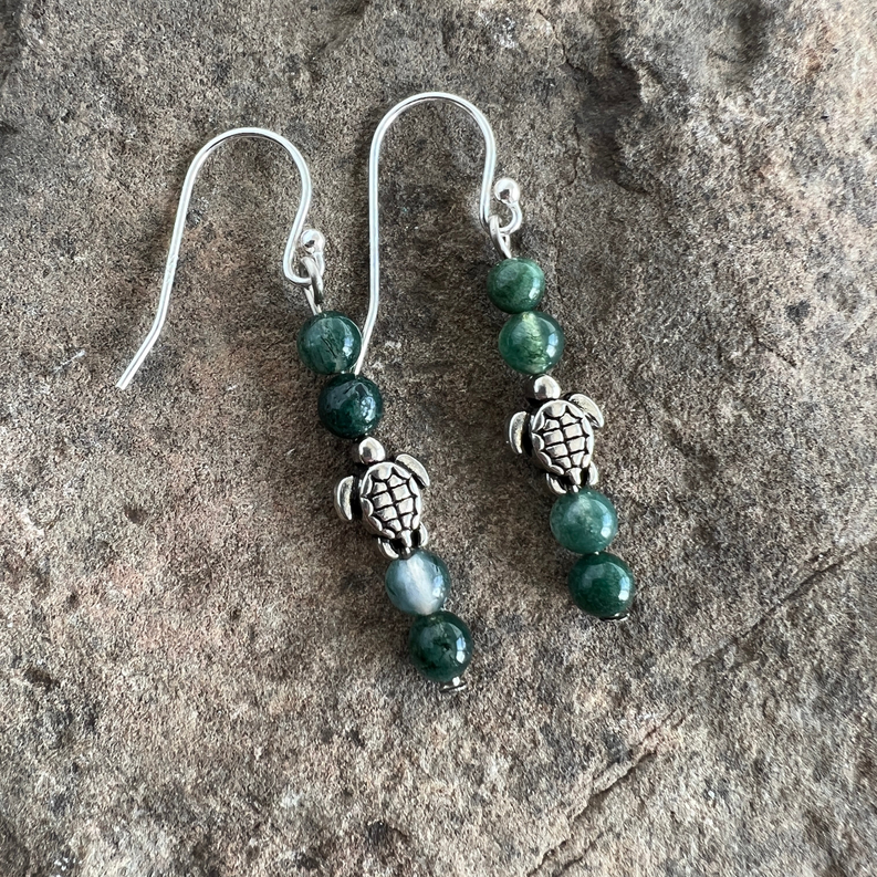 Turtle Charm Earrings