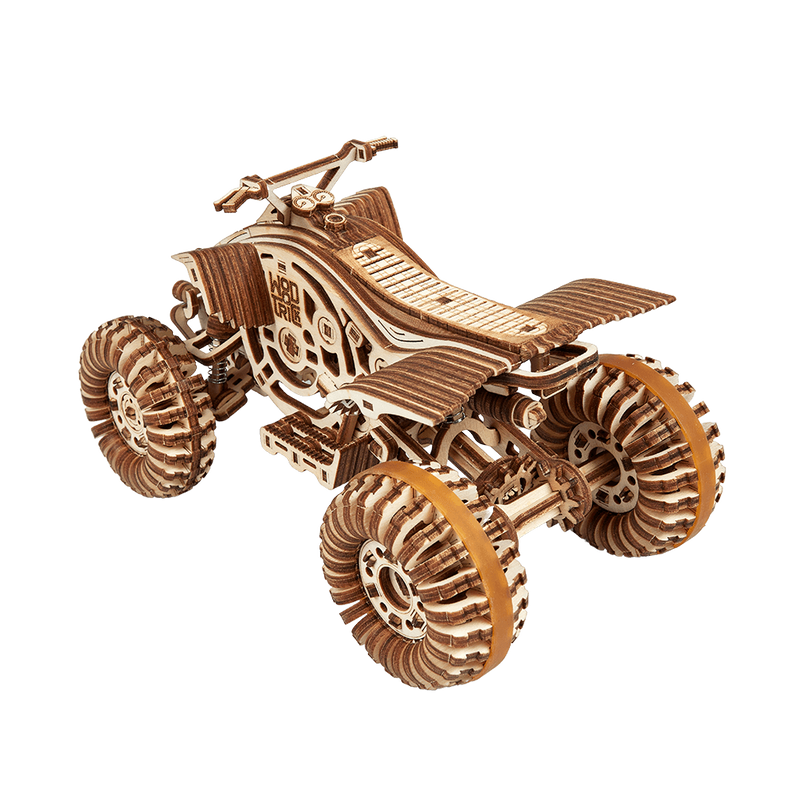 Wood Trick Cross Quad Bike Wooden 3D Mechanical Model Kit