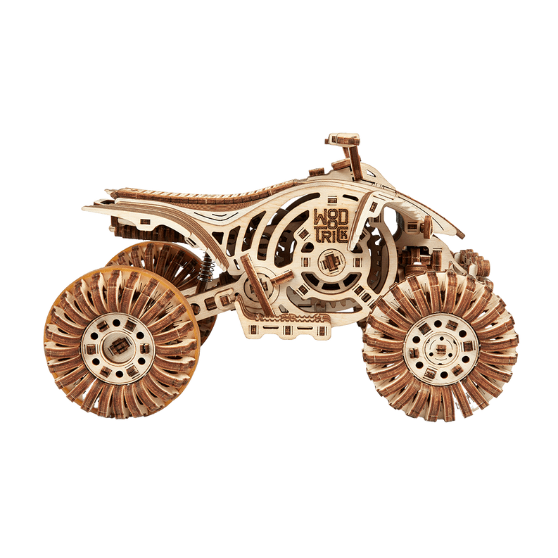 Wood Trick Cross Quad Bike Wooden 3D Mechanical Model Kit