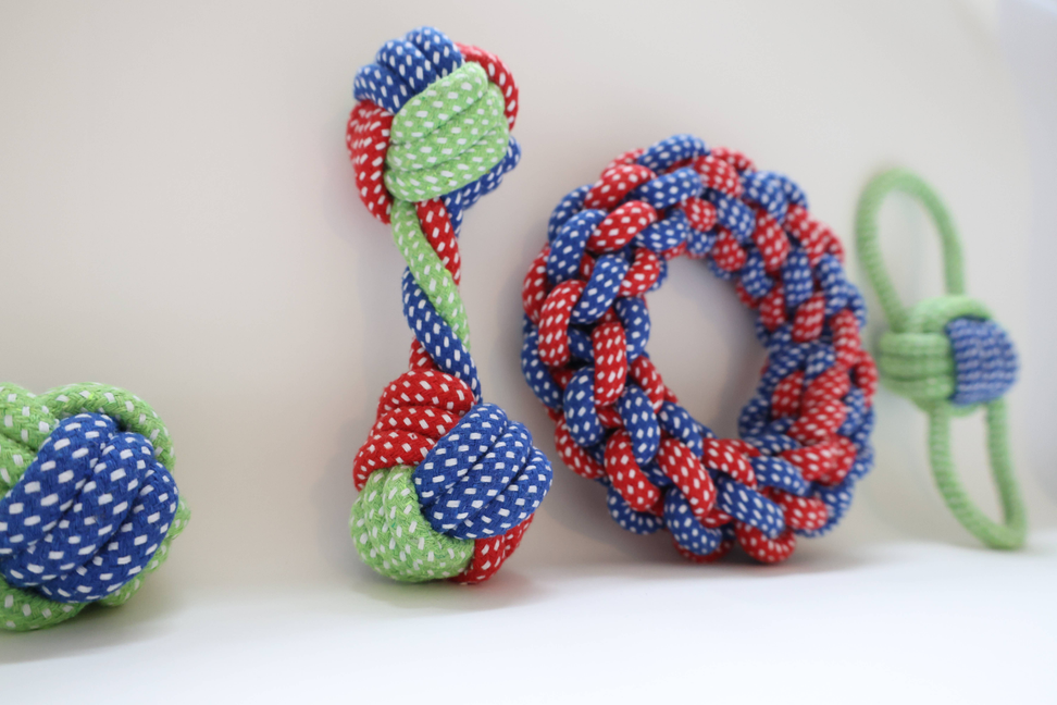 Eco-friendly Dog Rope Toy 4 Set