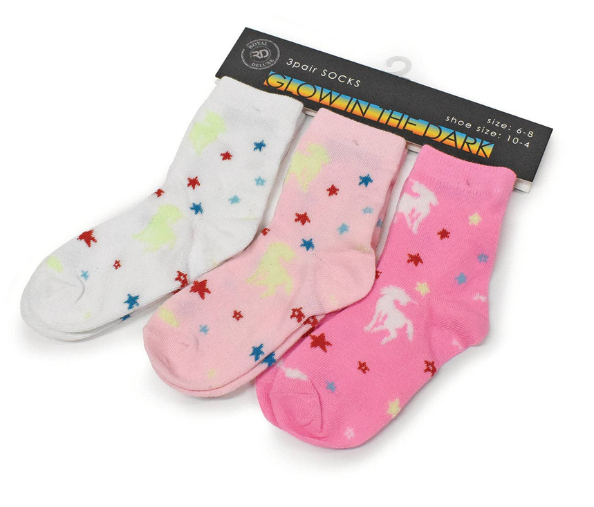 3-Pairs Kids Glow in the Dark Socks