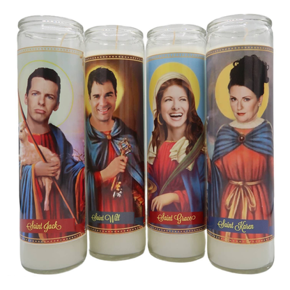 Will and Grace Cast Devotional Prayer Saint Candles