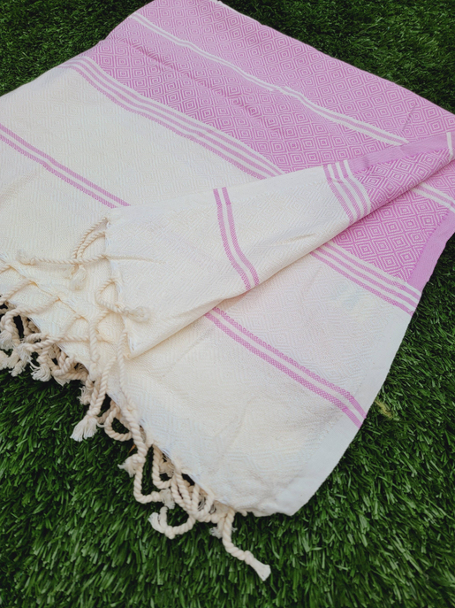 Beach/Bath Sand Free Towels-Easy Carry Quick Dry Thin Towel-Pink