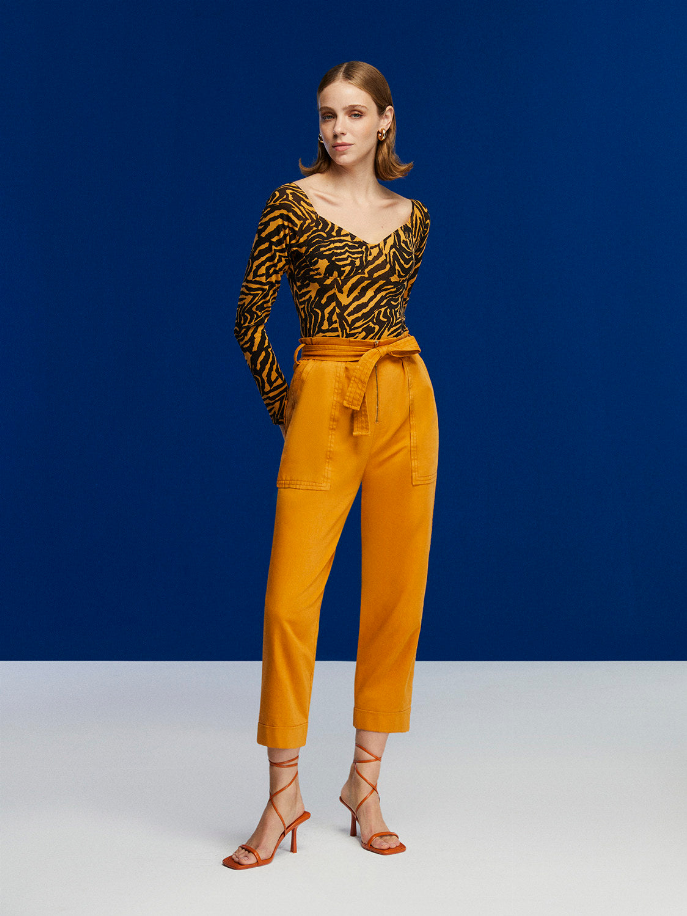 Tiger Print Bodysuit