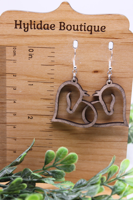 Horse Heart || Dangle Earrings