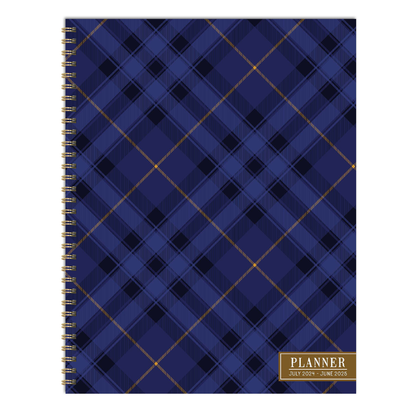 July 2024 - June 2025 Royal Tartan Large Weekly Monthly Planner