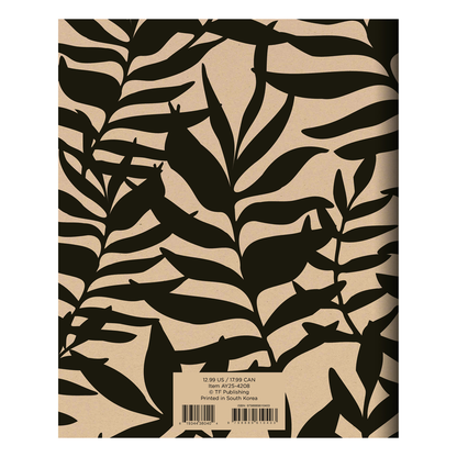 July 2024 - June 2025 Natural Foliage Medium Monthly Planner