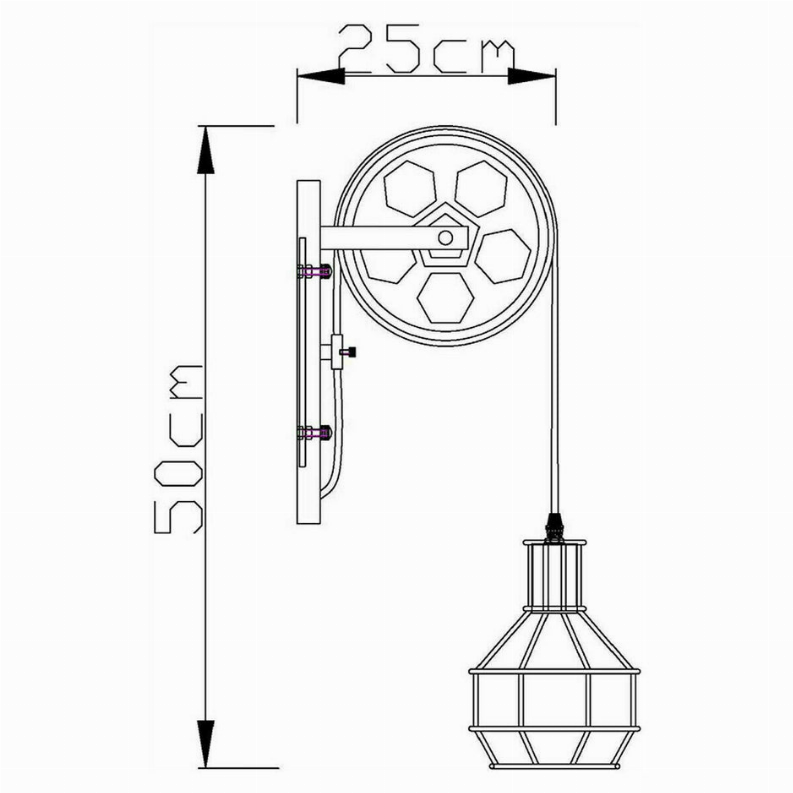 Wheel Light Wall Lamp Lighting